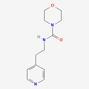 molecular formula C12H17N3O2 B4426308 N-[2-(4-pyridinyl)ethyl]-4-morpholinecarboxamide 