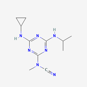 [4-(cyclopropylamino)-6-(isopropylamino)-1,3,5-triazin-2-yl]methylcyanamide