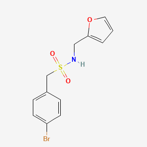 1-(4-BROMOPHENYL)-N-[(FURAN-2-YL)METHYL]METHANESULFONAMIDE