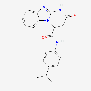 molecular formula C20H20N4O2 B4426394 N-(4-isopropylphenyl)-2-oxo-1,2,3,4-tetrahydropyrimido[1,2-a]benzimidazole-4-carboxamide 