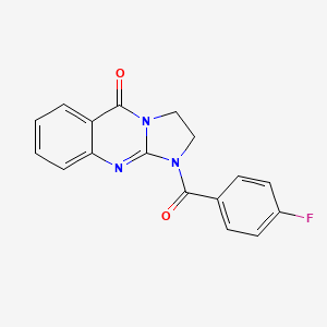 1-(4-fluorobenzoyl)-2,3-dihydroimidazo[2,1-b]quinazolin-5(1H)-one