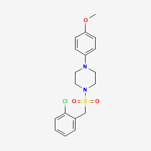 1-[(2-chlorobenzyl)sulfonyl]-4-(4-methoxyphenyl)piperazine