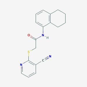 2-[(3-cyano-2-pyridinyl)thio]-N-(5,6,7,8-tetrahydro-1-naphthalenyl)acetamide