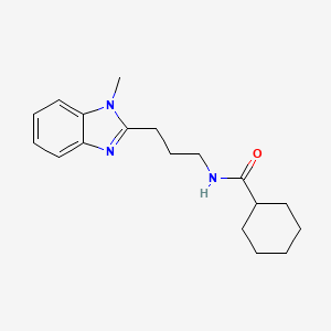 N-[3-(1-methyl-1H-1,3-benzodiazol-2-yl)propyl]cyclohexanecarboxamide