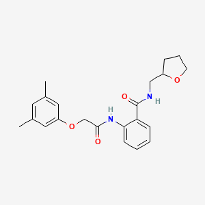 2-{[(3,5-dimethylphenoxy)acetyl]amino}-N-(tetrahydro-2-furanylmethyl)benzamide