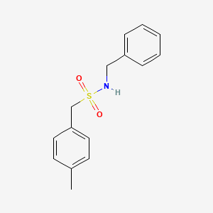 molecular formula C15H17NO2S B4426466 N-benzyl-1-(4-methylphenyl)methanesulfonamide 