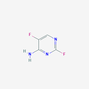 molecular formula C4H3F2N3 B044265 2,5-Difluoropyrimidin-4-amine CAS No. 123038-79-9