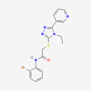 N-(2-bromophenyl)-2-{[4-ethyl-5-(3-pyridinyl)-4H-1,2,4-triazol-3-yl]thio}acetamide