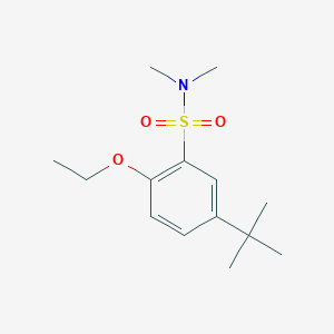 molecular formula C14H23NO3S B4426526 {[5-(Tert-butyl)-2-ethoxyphenyl]sulfonyl}dimethylamine 