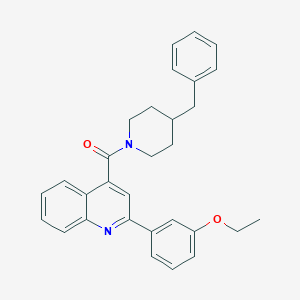 molecular formula C30H30N2O2 B442659 (4-Benzylpiperidino)[2-(3-ethoxyphenyl)-4-quinolyl]methanone 