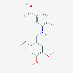 4-methyl-3-[(2,4,5-trimethoxybenzyl)amino]benzoic acid