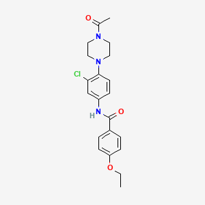 N-[4-(4-acetylpiperazin-1-yl)-3-chlorophenyl]-4-ethoxybenzamide