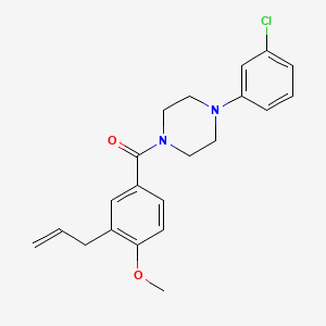 1-(3-allyl-4-methoxybenzoyl)-4-(3-chlorophenyl)piperazine