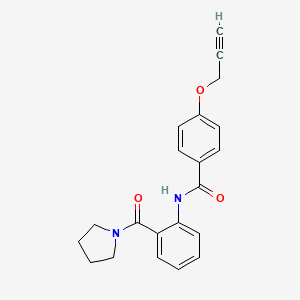 4-(2-propyn-1-yloxy)-N-[2-(1-pyrrolidinylcarbonyl)phenyl]benzamide