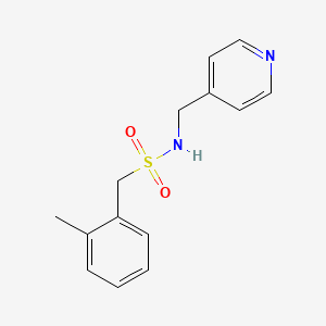 1-(2-METHYLPHENYL)-N-[(PYRIDIN-4-YL)METHYL]METHANESULFONAMIDE