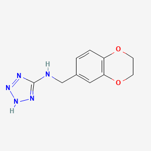 molecular formula C10H11N5O2 B4426635 N-(2,3-二氢-1,4-苯并二氧杂环-6-基甲基)-2H-四唑-5-胺 