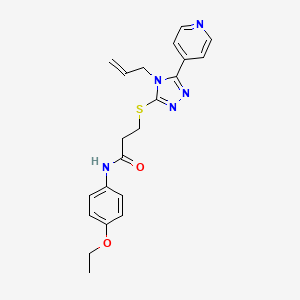 3-{[4-allyl-5-(4-pyridinyl)-4H-1,2,4-triazol-3-yl]thio}-N-(4-ethoxyphenyl)propanamide