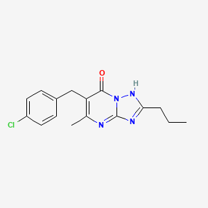 6-(4-chlorobenzyl)-5-methyl-2-propyl[1,2,4]triazolo[1,5-a]pyrimidin-7(4H)-one