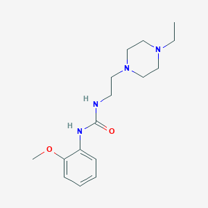 molecular formula C16H26N4O2 B4426679 N-[2-(4-ethyl-1-piperazinyl)ethyl]-N'-(2-methoxyphenyl)urea 