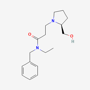 N-benzyl-N-ethyl-3-[(2S)-2-(hydroxymethyl)pyrrolidin-1-yl]propanamide