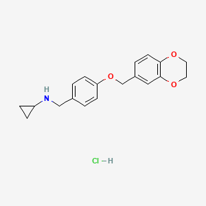 N-[4-(2,3-dihydro-1,4-benzodioxin-6-ylmethoxy)benzyl]cyclopropanamine hydrochloride