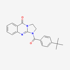 molecular formula C21H21N3O2 B4426792 1-(4-tert-butylbenzoyl)-2,3-dihydroimidazo[2,1-b]quinazolin-5(1H)-one 