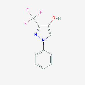 molecular formula C10H7F3N2O B044268 1-phenyl-3-(trifluoromethyl)-1H-pyrazol-4-ol CAS No. 119868-24-5