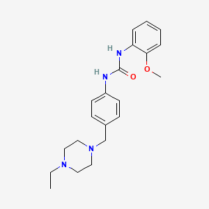 1-[4-[(4-Ethylpiperazin-1-yl)methyl]phenyl]-3-(2-methoxyphenyl)urea