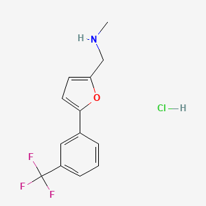 N-methyl-1-[5-[3-(trifluoromethyl)phenyl]furan-2-yl]methanamine;hydrochloride