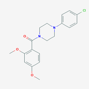 molecular formula C19H21ClN2O3 B442688 1-(4-Chlorophenyl)-4-(2,4-dimethoxybenzoyl)piperazine 