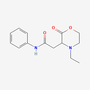 2-(4-ethyl-2-oxo-3-morpholinyl)-N-phenylacetamide