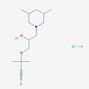 1-(3,5-dimethyl-1-piperidinyl)-3-[(1,1-dimethyl-2-propyn-1-yl)oxy]-2-propanol hydrochloride