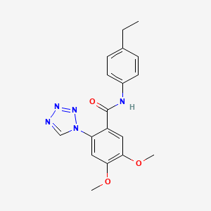 N-(4-ethylphenyl)-4,5-dimethoxy-2-(1H-tetrazol-1-yl)benzamide