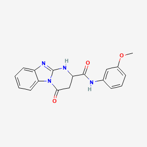 N-(3-methoxyphenyl)-4-oxo-1,2,3,4-tetrahydropyrimido[1,2-a]benzimidazole-2-carboxamide