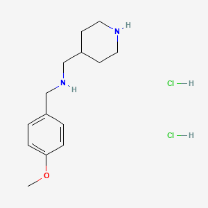 (4-methoxybenzyl)(4-piperidinylmethyl)amine dihydrochloride