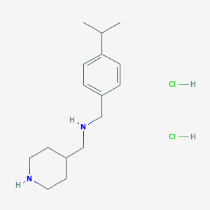 molecular formula C16H28Cl2N2 B4426958 (4-isopropylbenzyl)(4-piperidinylmethyl)amine dihydrochloride 