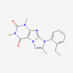 8-(2-ethylphenyl)-1,3,7-trimethyl-1H-imidazo[2,1-f]purine-2,4(3H,8H)-dione