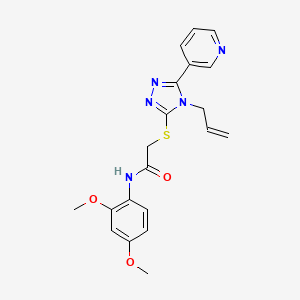 2-{[4-allyl-5-(3-pyridinyl)-4H-1,2,4-triazol-3-yl]thio}-N-(2,4-dimethoxyphenyl)acetamide