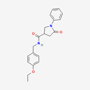 N-(4-ethoxybenzyl)-5-oxo-1-phenyl-3-pyrrolidinecarboxamide