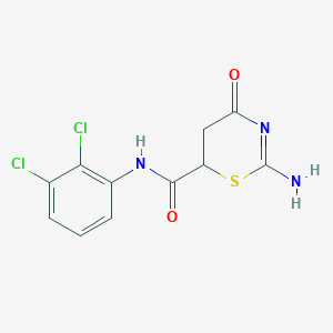 2-amino-N-(2,3-dichlorophenyl)-4-oxo-5,6-dihydro-4H-1,3-thiazine-6-carboxamide