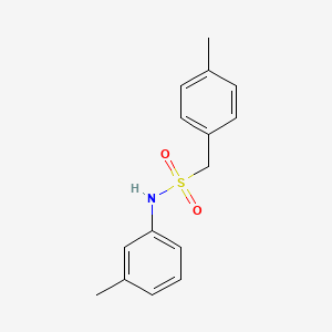 molecular formula C15H17NO2S B4427075 N-(3-methylphenyl)-1-(4-methylphenyl)methanesulfonamide 