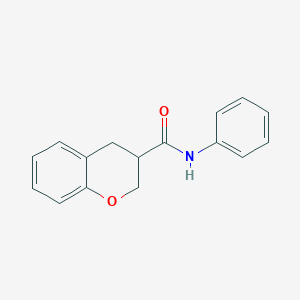 molecular formula C16H15NO2 B4427096 N-phenyl-3-chromanecarboxamide 