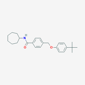 molecular formula C25H33NO2 B442711 4-[(4-tert-butylphenoxy)methyl]-N-cycloheptylbenzamide 