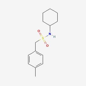 molecular formula C14H21NO2S B4427120 N-cyclohexyl-1-(4-methylphenyl)methanesulfonamide 