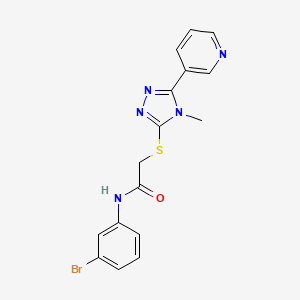 N-(3-bromophenyl)-2-{[4-methyl-5-(3-pyridinyl)-4H-1,2,4-triazol-3-yl]thio}acetamide