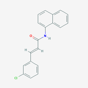 molecular formula C19H14ClNO B442715 3-(3-chlorophenyl)-N-(1-naphthyl)acrylamide 