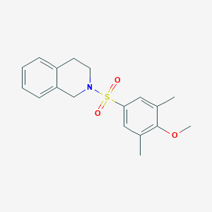 molecular formula C18H21NO3S B4427150 2-(4-Methoxy-3,5-dimethylbenzenesulfonyl)-1,2,3,4-tetrahydroisoquinoline 