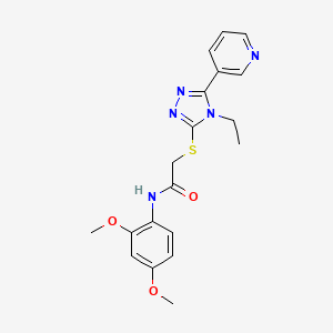 N-(2,4-dimethoxyphenyl)-2-{[4-ethyl-5-(pyridin-3-yl)-4H-1,2,4-triazol-3-yl]sulfanyl}acetamide