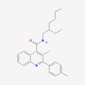 N-(2-ethylhexyl)-3-methyl-2-(4-methylphenyl)quinoline-4-carboxamide