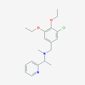 (3-chloro-4,5-diethoxybenzyl)methyl(1-pyridin-2-ylethyl)amine